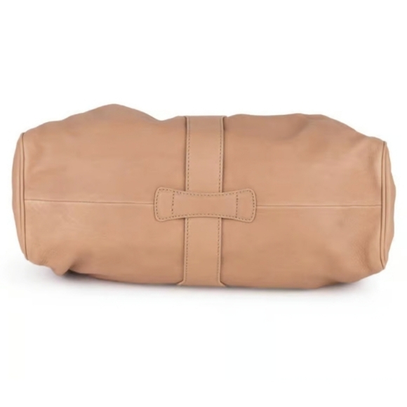 Jimmy Choo - Taupe Leather "Ramona" Shoulder Satchel - Picture 5 of 15